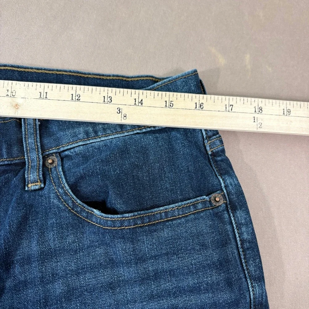J.Crew‎ Jeans Mens Size 32x32 Blue Denim Flex Straight Dark Wash Stretch Casual